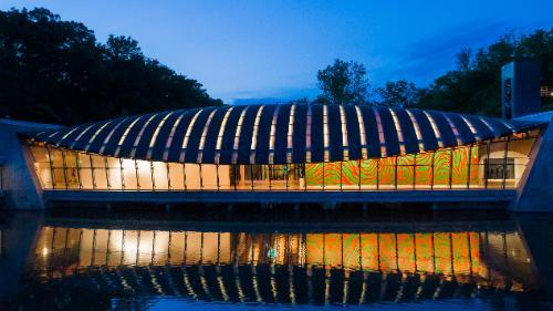 Crystal Bridges at Night for blog post